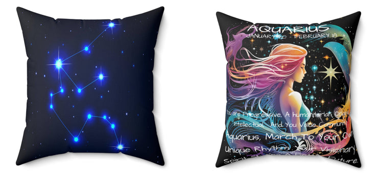 Throw Pillows-Zodiac Decor-Sun Sign and Constellation