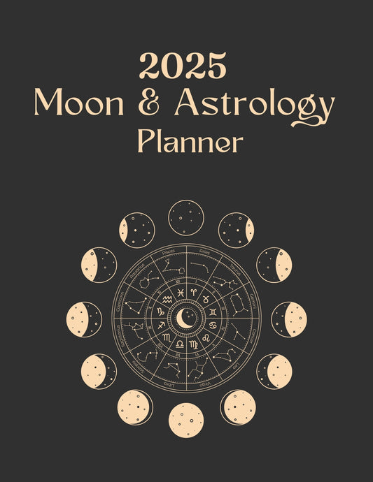 Moon Phase Calendar and Daily Planner-Digital Download