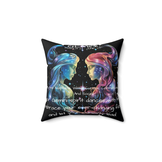 Gemini constellation Zodiac Throw pillows