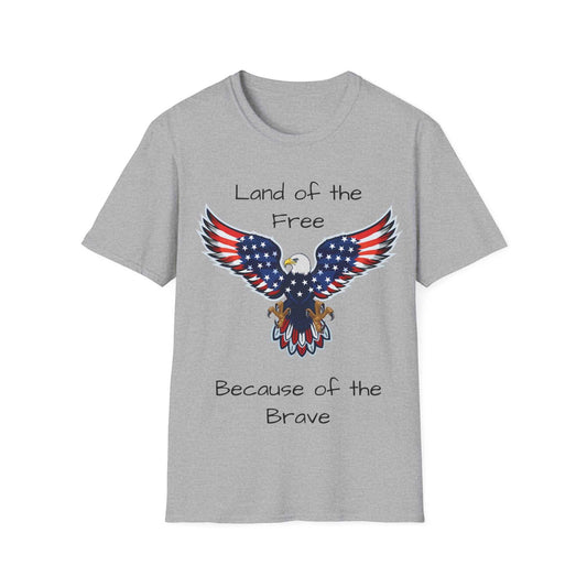 Land Of The Free Because Of The Brave/We The People-Custom Gildan SoftPatriotic shirt-Custom Gildan Soft-style