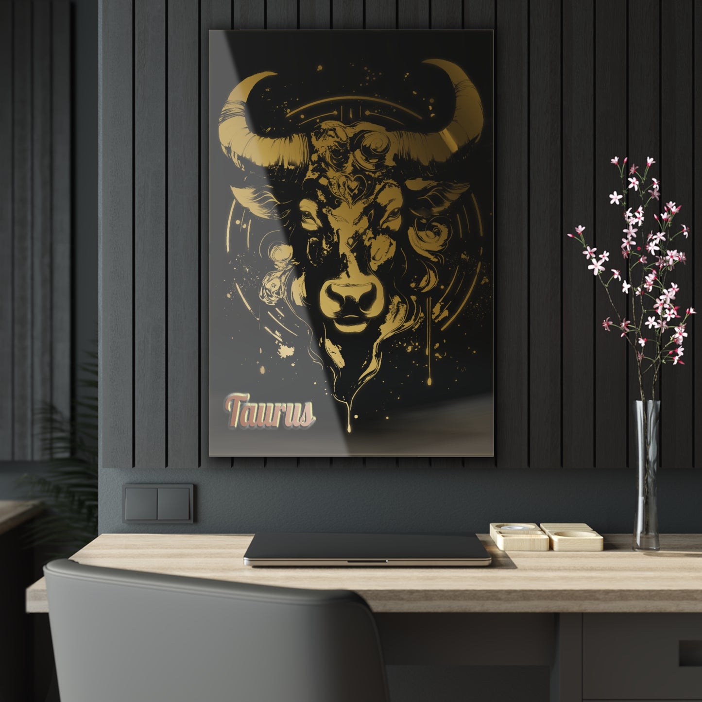 Taurus Wall Art-Acrylic Print-Zodiac