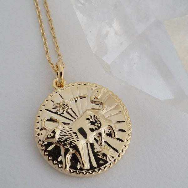 Chinese Zodiac Coin Necklace - Ox