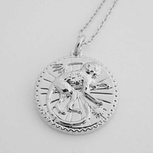 Chinese Zodiac Coin Necklace - Monkey