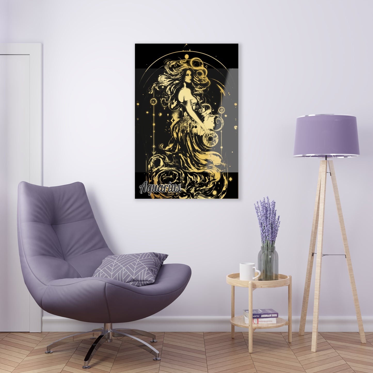 Aquarius Acrylic Prints |Wall Art |Zodiac Signs Art