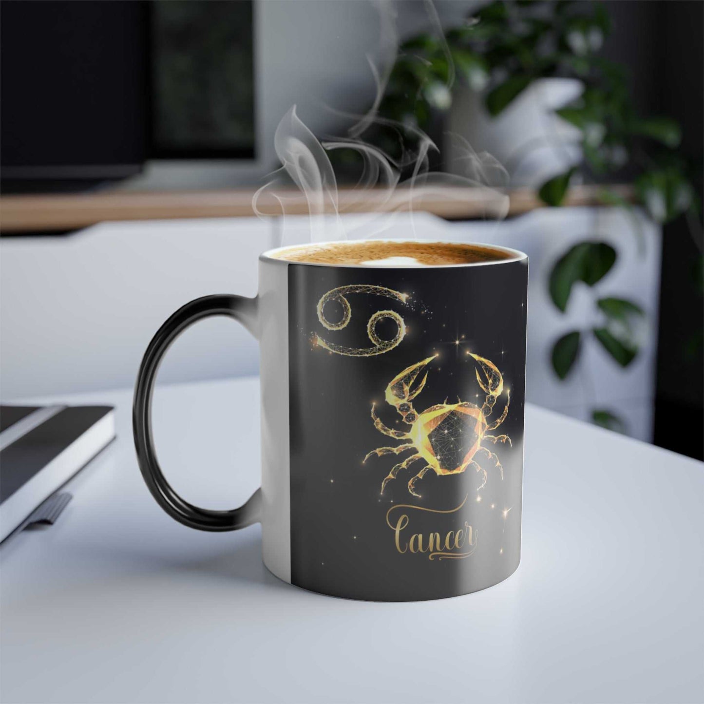 Cancer Zodiac Mugs with Color Morphing    11 oz.Color Morphing Cancer Zodiac 11 oz