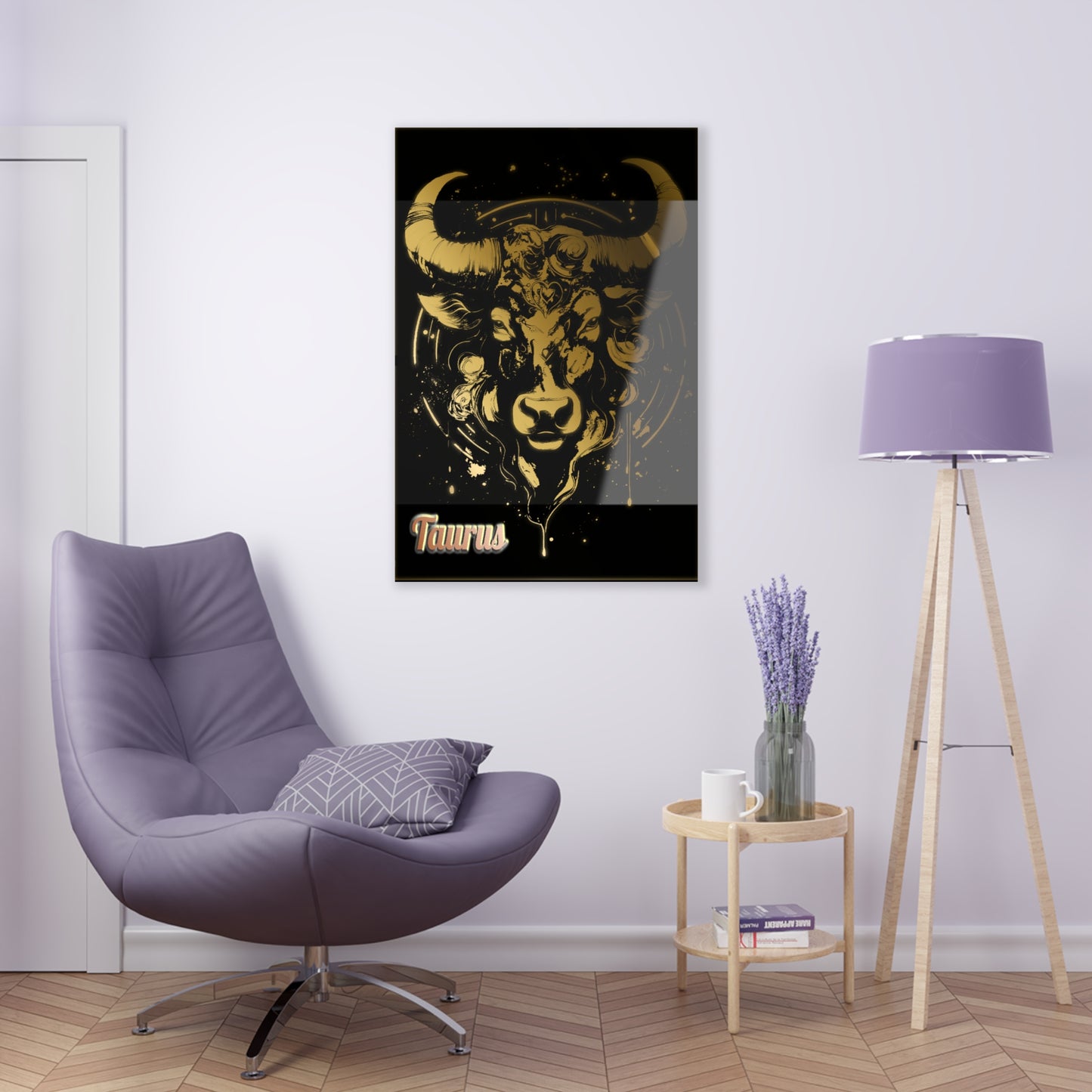 Taurus Wall Art-Acrylic Print-Zodiac