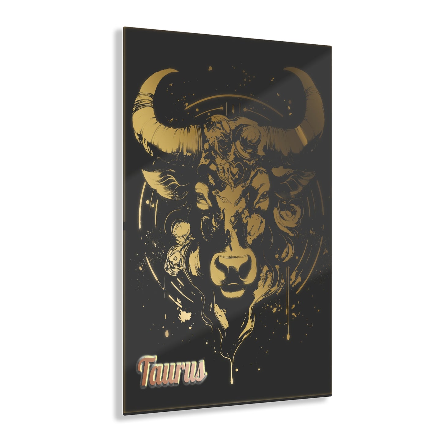 Taurus Wall Art-Acrylic Print-Zodiac