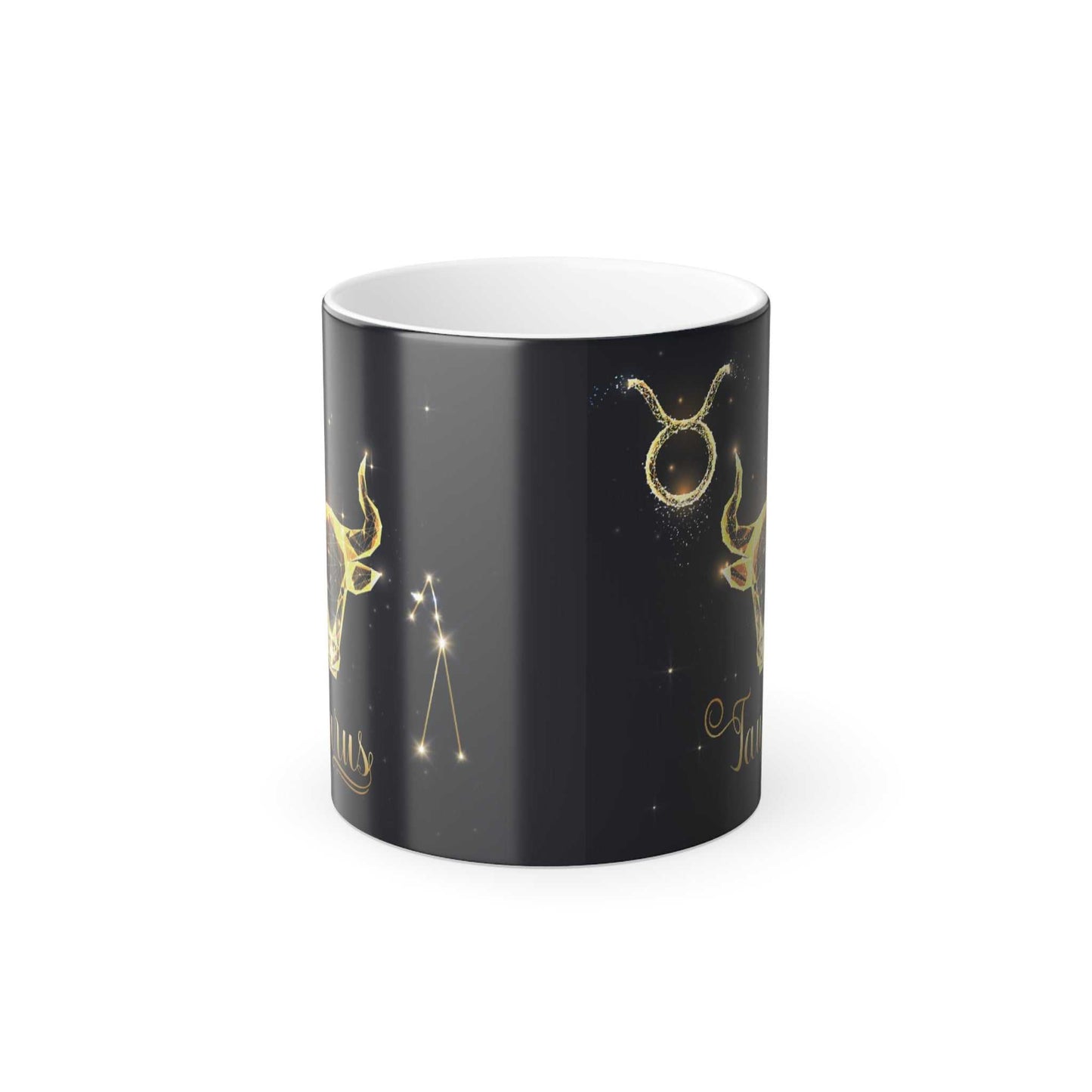 Taurus Zodiac Custom coffee mugs With Color Morphing, 11ozTaurus Zodiac Custom coffee mugs