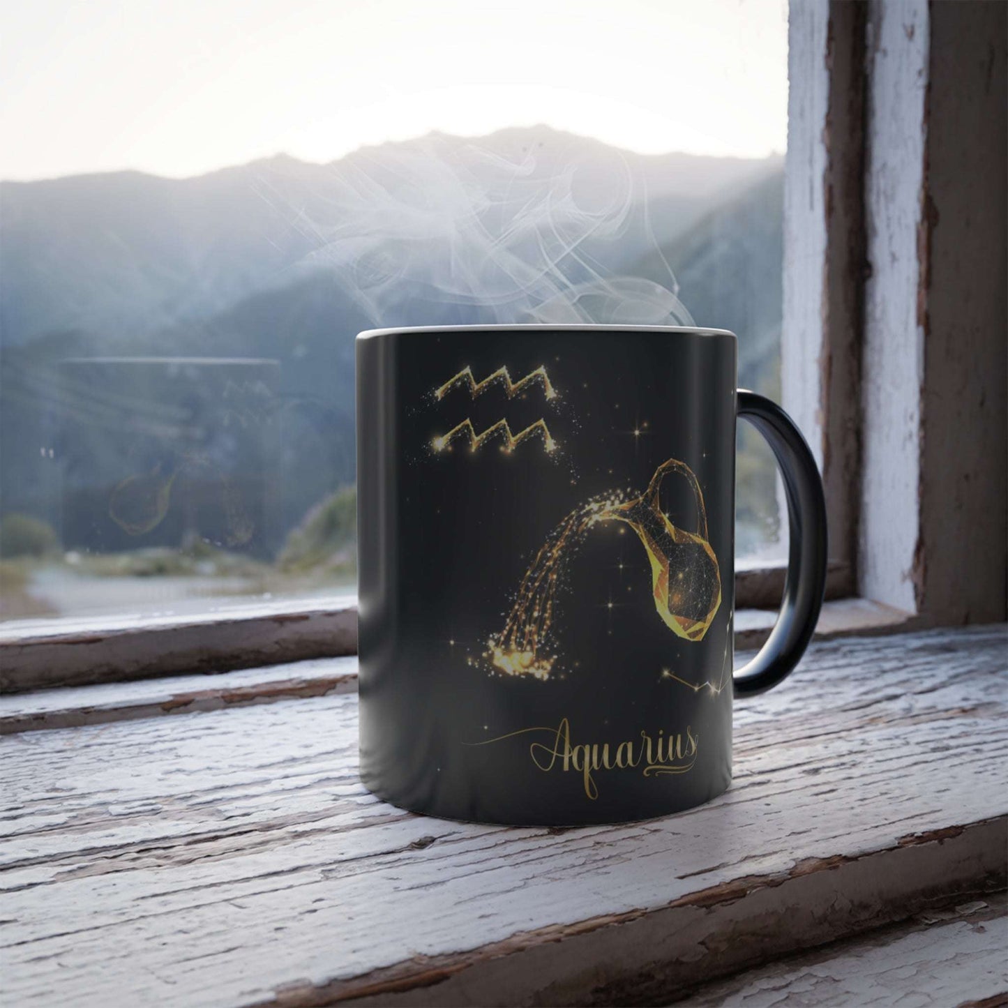 Aquarius Heat Activated Zodiac Mugs