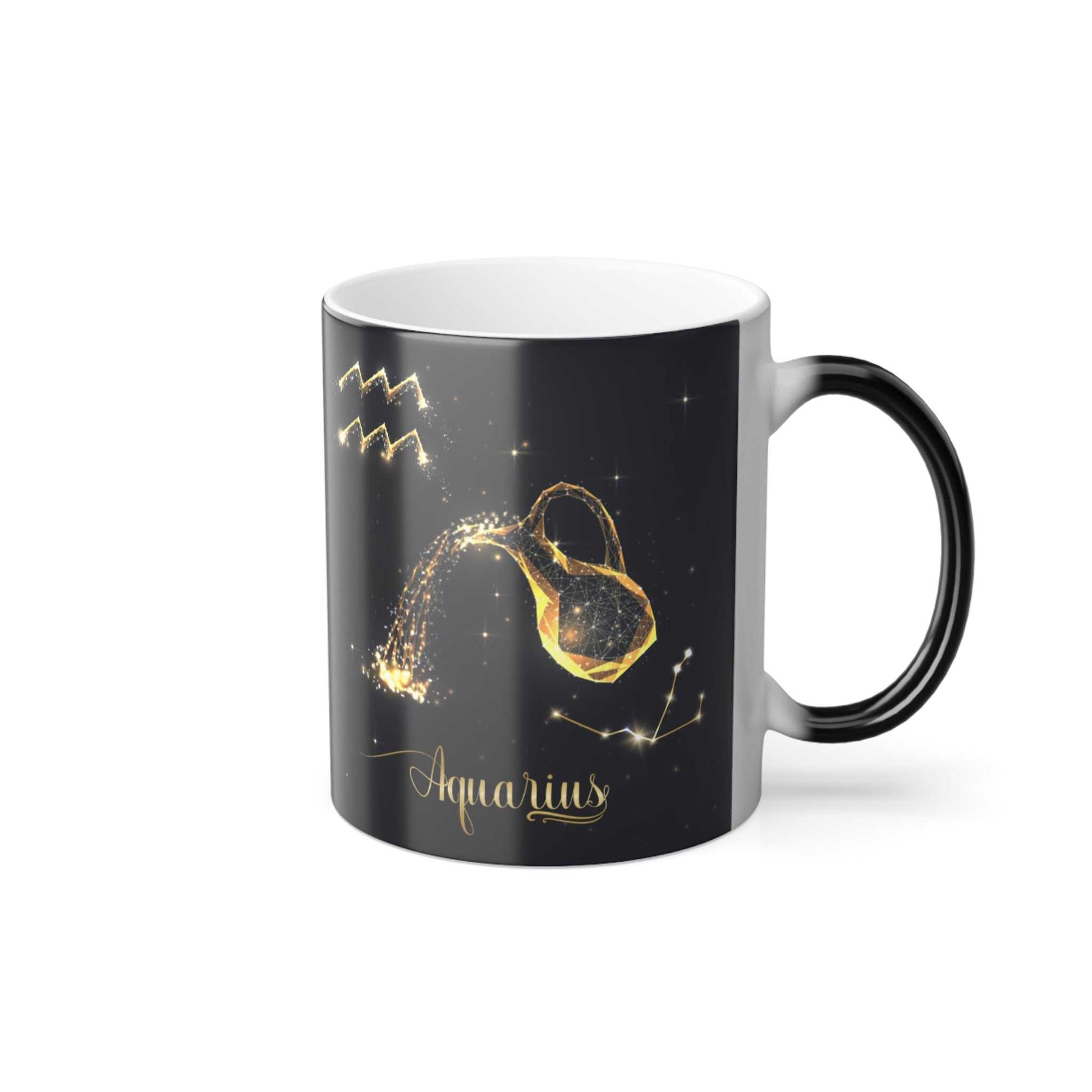 Aquarius Zodiac Coffee Mug- Color Morphing, 11ozAquarius Zodiac Coffee Mug- Color Morphing, 11oz
