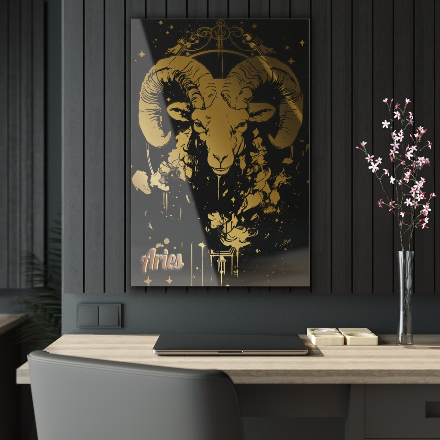 Aries Wall Art-Acrylic Print-Zodiac Aquarius