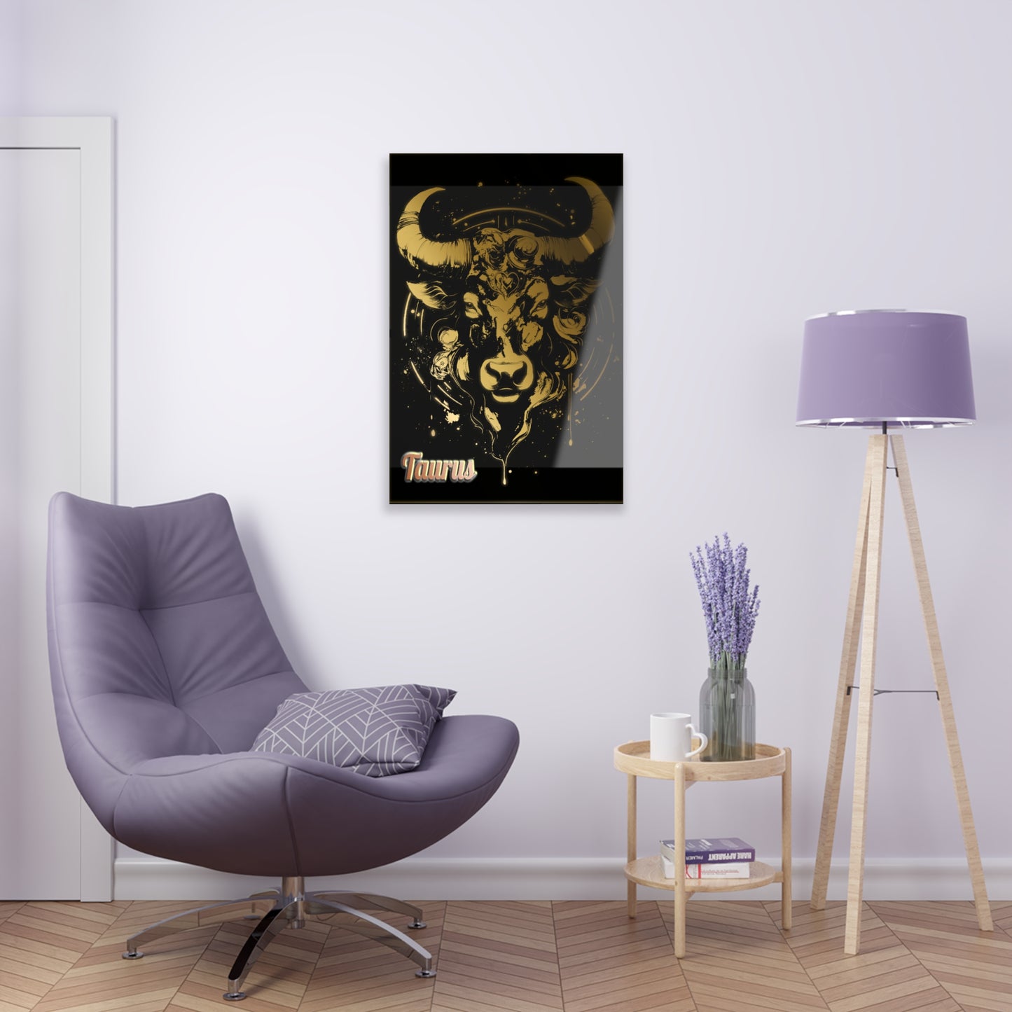 Taurus Wall Art-Acrylic Print-Zodiac