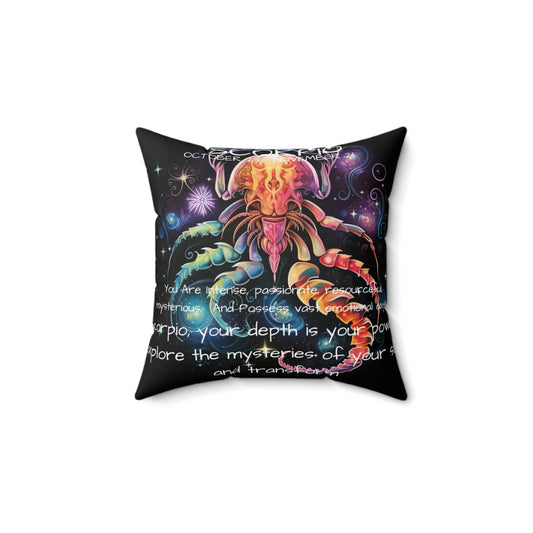 Scorpio constellation Zodiac Throw pillows