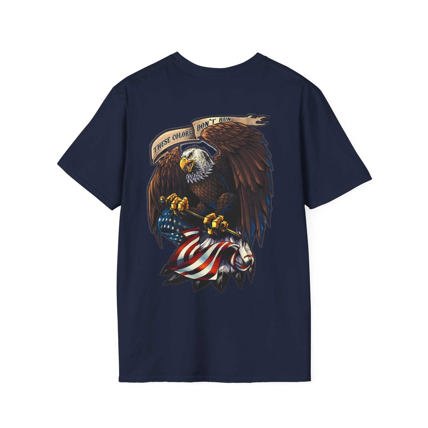American Patriot/These colors don't run Gildan Soft-style T ShirtPatriotic shirt-Custom Gildan Soft-style