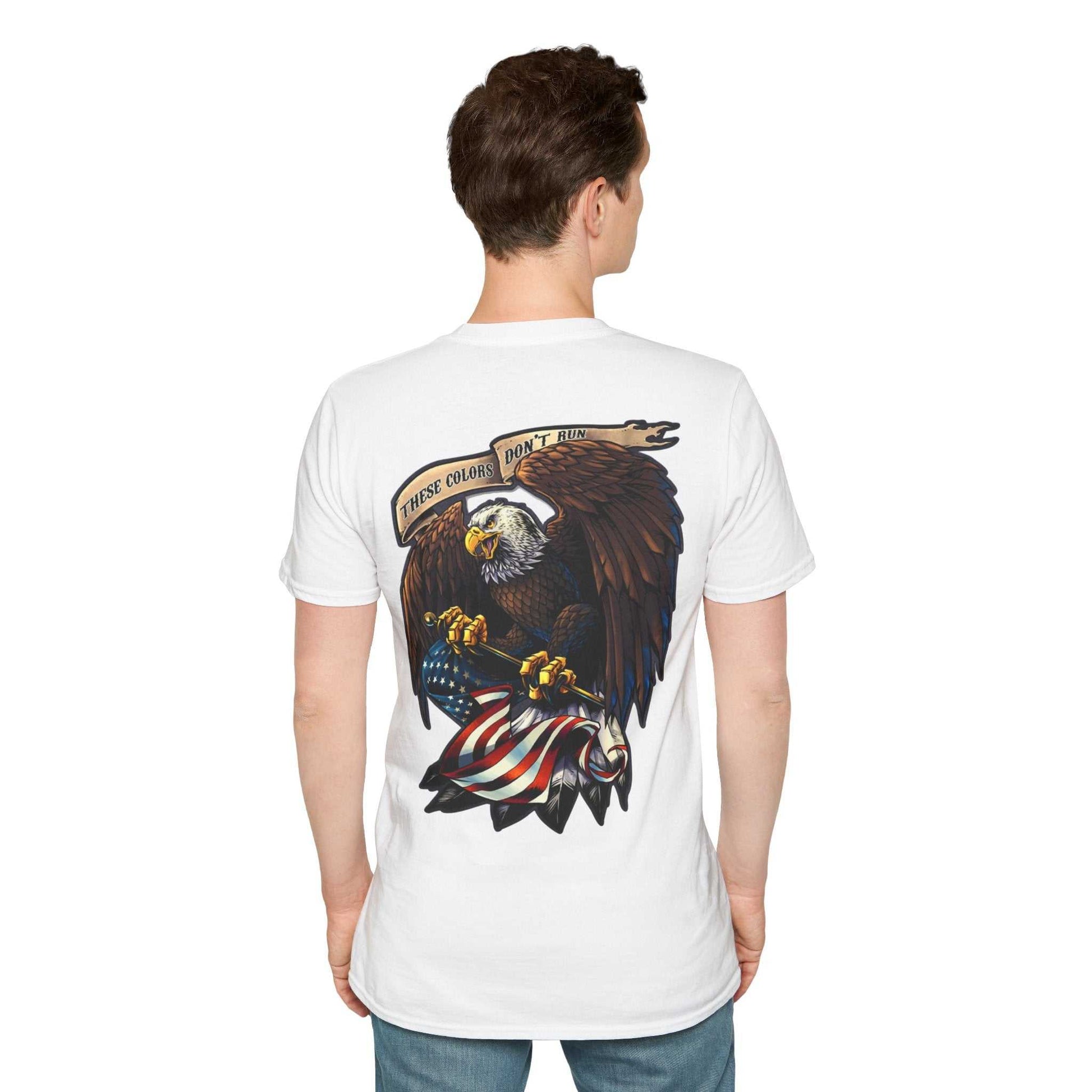 American Patriot/These colors don't run Gildan Soft-style T ShirtPatriotic shirt-Custom Gildan Soft-style
