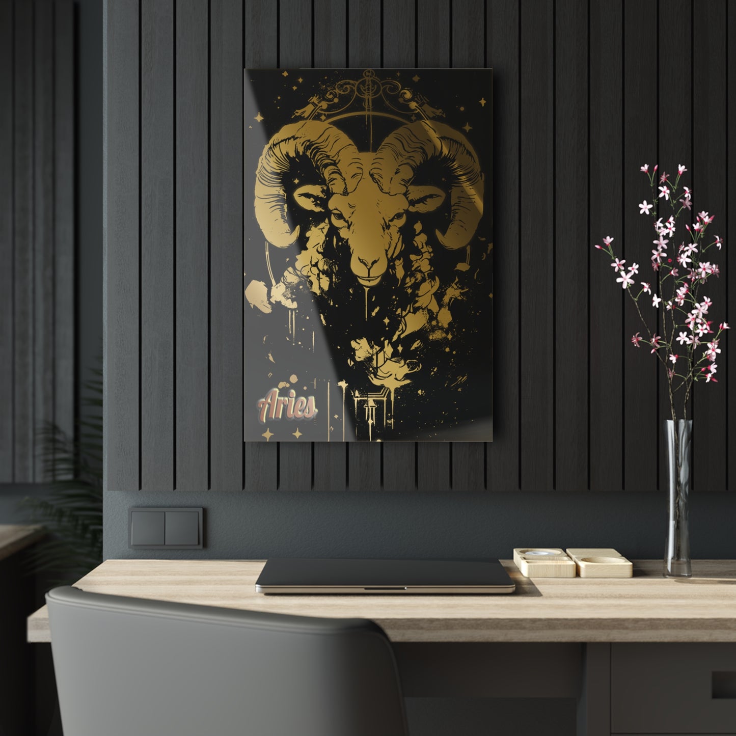 Aries Wall Art-Acrylic Print-Zodiac Aquarius