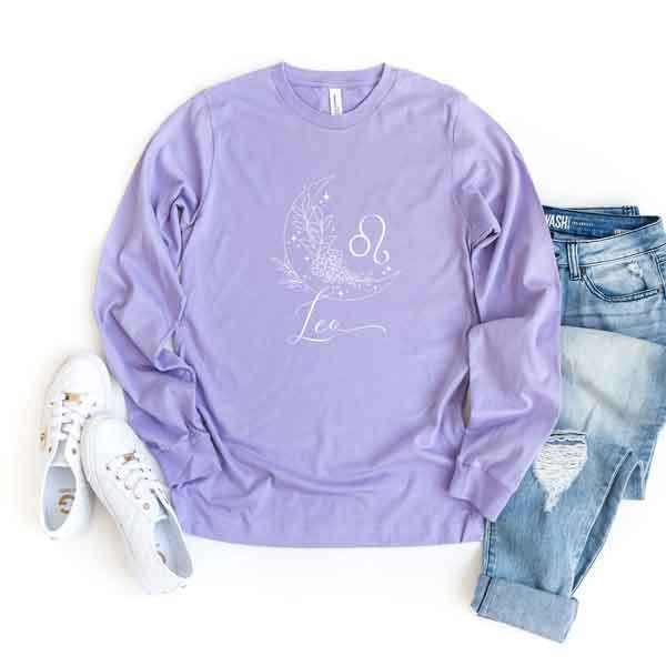 Leo Floral Long Sleeve Graphic Tee