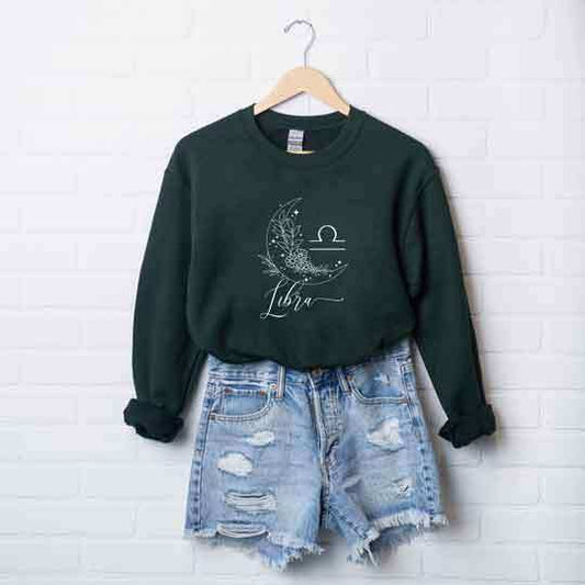 Libra Floral Graphic Sweatshirt