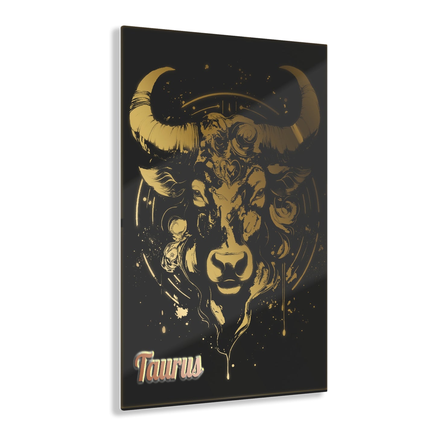 Taurus Wall Art-Acrylic Print-Zodiac