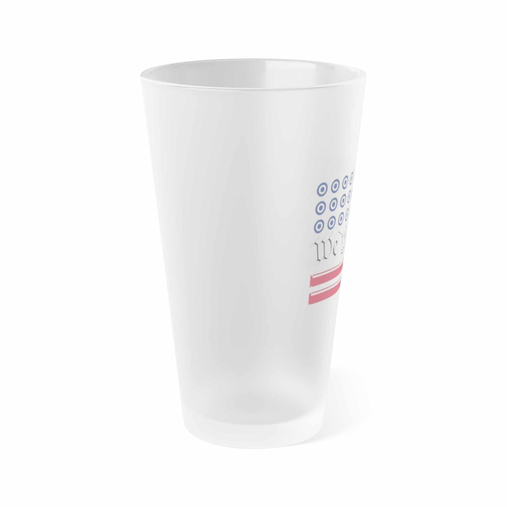 We The People -Frosted Pint Glass, 16ozPeople -Frosted Pint Glass, 16oz