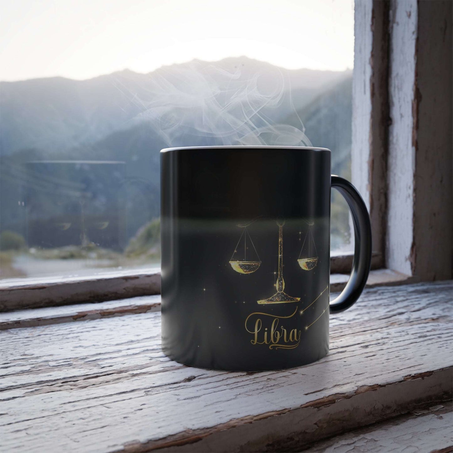 Libra Zodiac Mug Color Morphing, 11oz