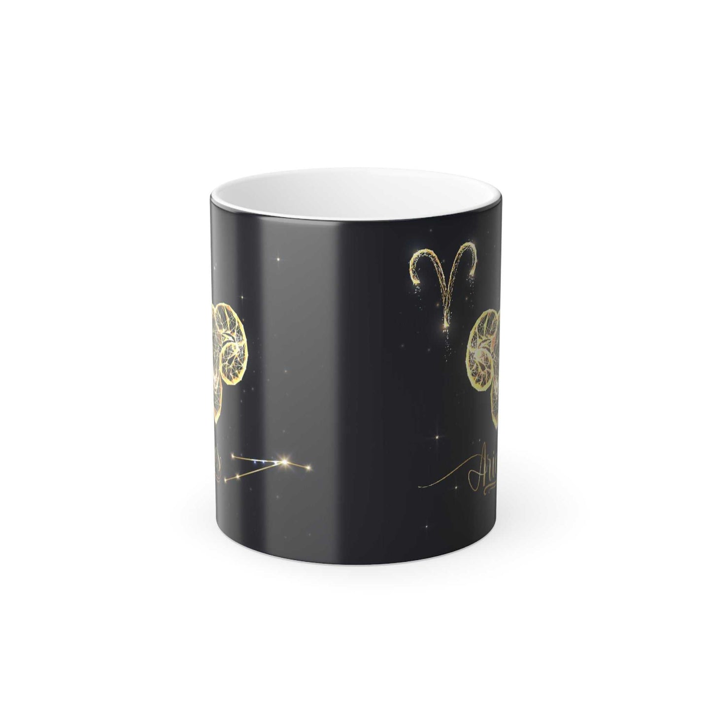 Aries Zodiac Coffee Mugs with Color Morphing   11 oz.Color Morphing Aries Zodiac 11 oz