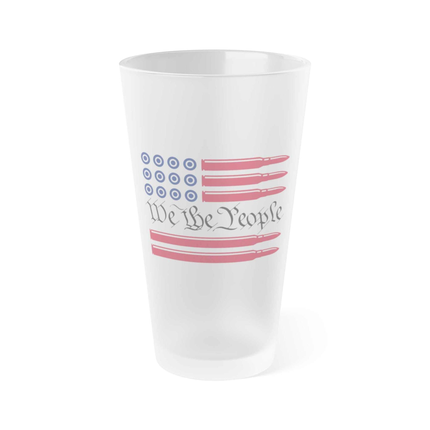 We The People -Frosted Pint Glass, 16ozPeople -Frosted Pint Glass, 16oz