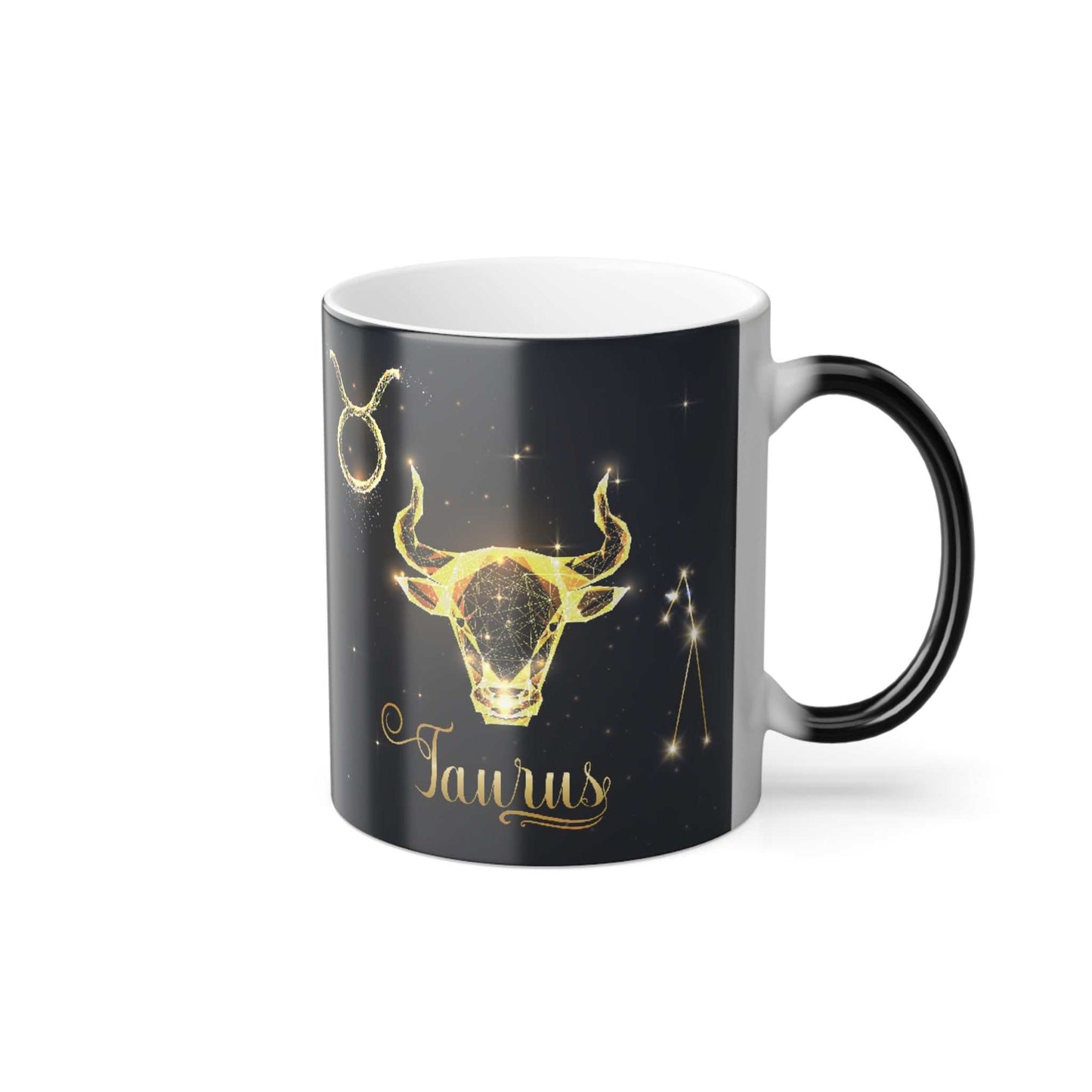 Taurus Zodiac Custom coffee mugs With Color Morphing, 11ozTaurus Zodiac Custom coffee mugs