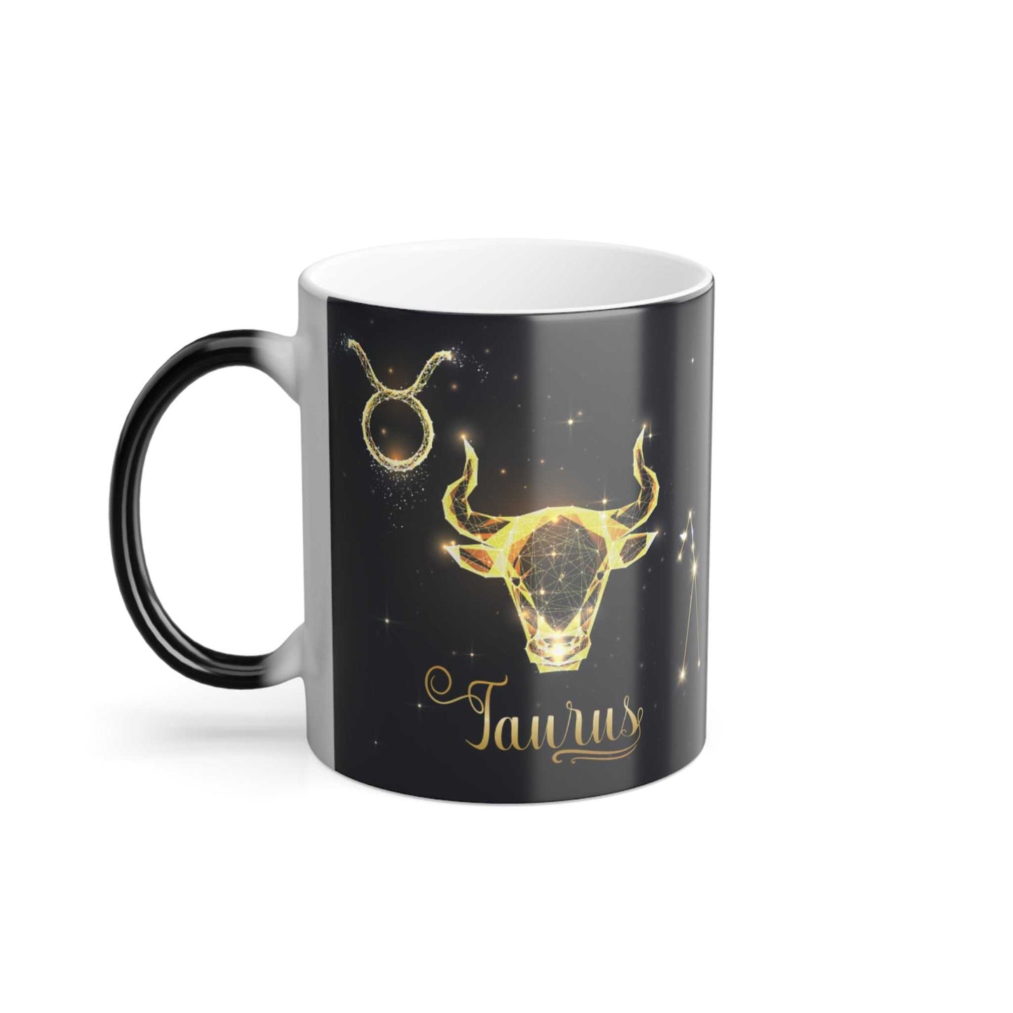 Taurus Zodiac Custom coffee mugs With Color Morphing, 11ozTaurus Zodiac Custom coffee mugs