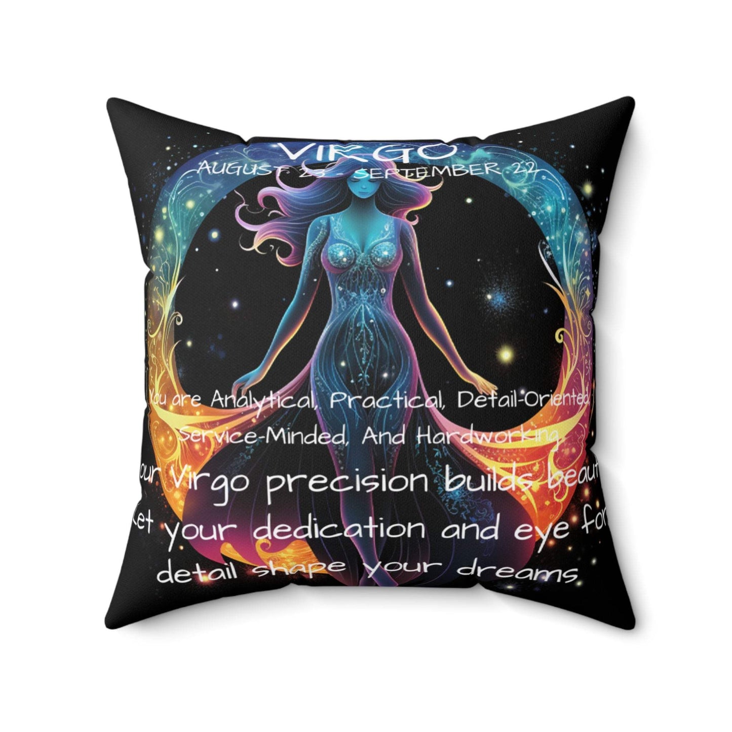 Virgo constellation Zodiac Throw pillows