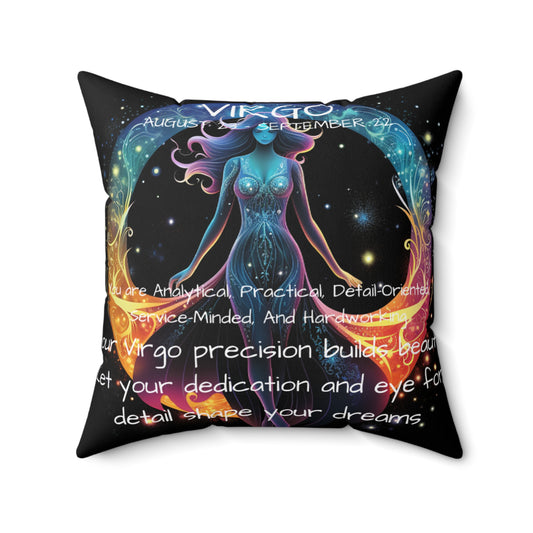 Virgo constellation Zodiac Throw pillows