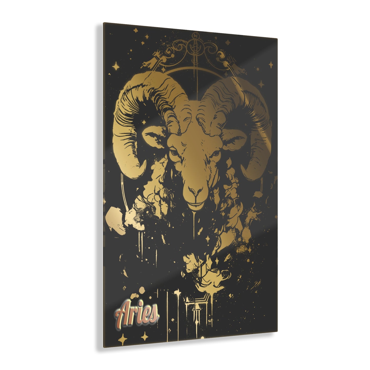 Aries Wall Art-Acrylic Print-Zodiac Aquarius