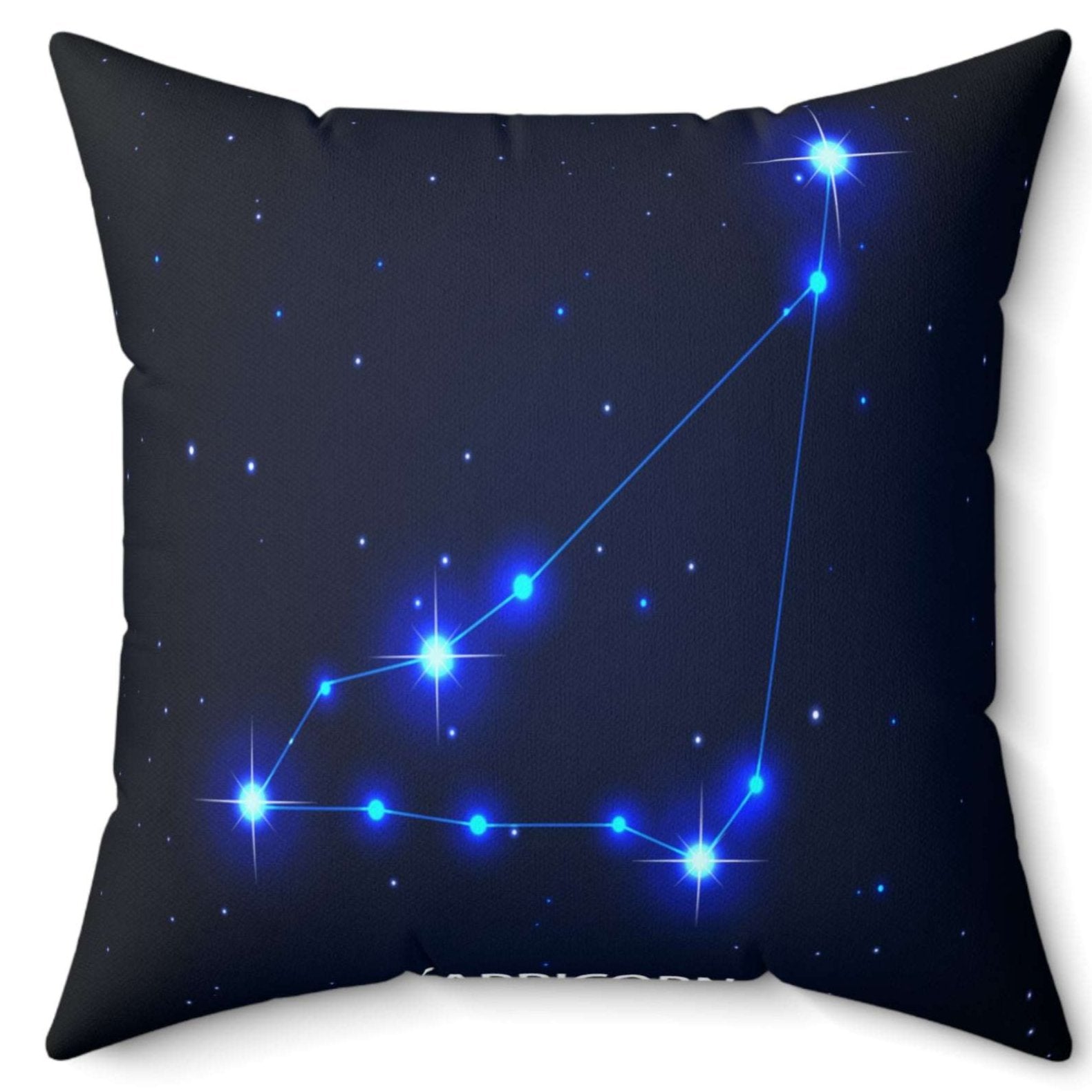 Capricorn Constellation side of throw pillow