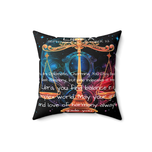 Libra constellation Zodiac Throw pillows