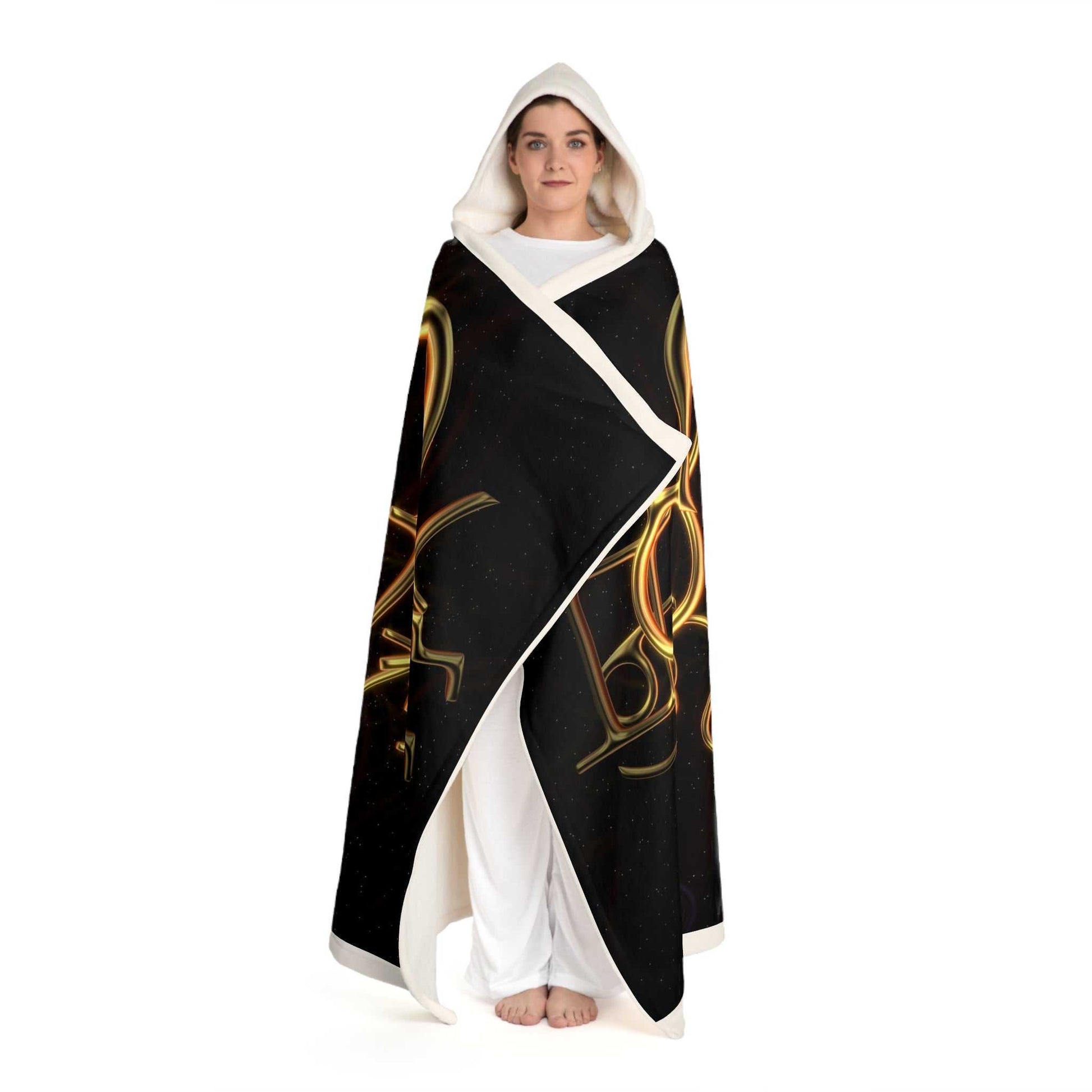 Fleece Zodiac Blankets: AriesZodiac Hooded Sherpa Fleece Blanket Aries