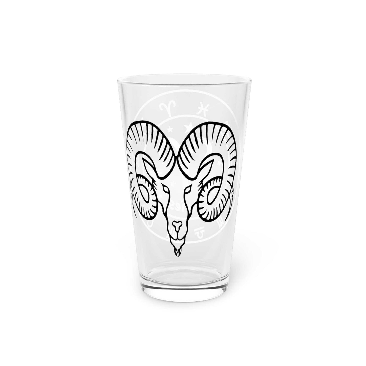 aries 16oz pint glasses-front