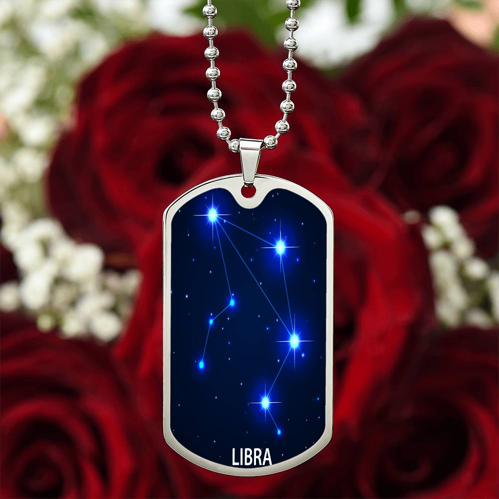 Libra Constellation Dog Tags