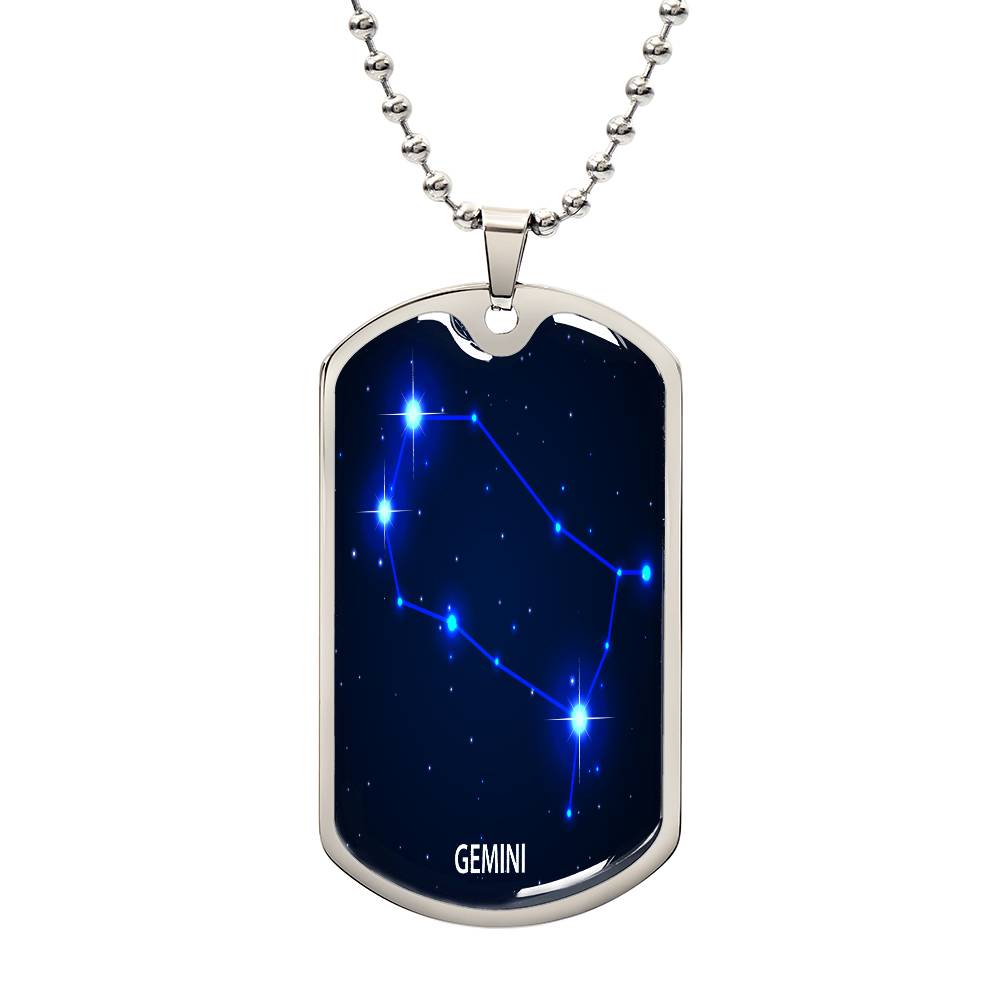 Gemini Constellation Dog Tags