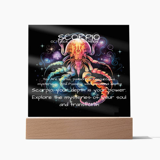 Scorpio Zodiac SunSign PlaqueScorpio Zodiac SunSign Plaque