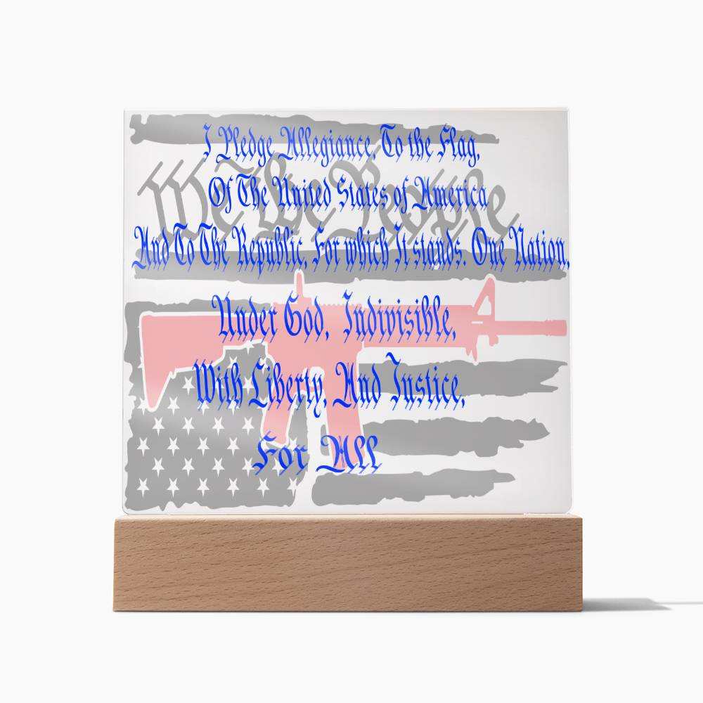 We The People: The Pledge of Allegiance  Acrylic PlaqueAlliegence Acrylic Plaque
