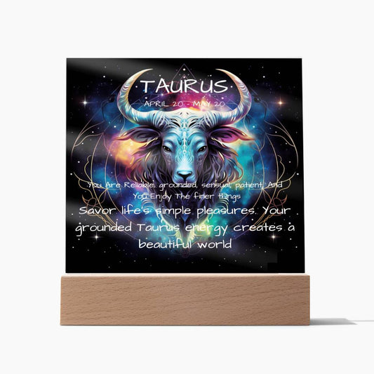 Taurus Zodiac SunSign PlaqueTaurus Zodiac SunSign Plaque