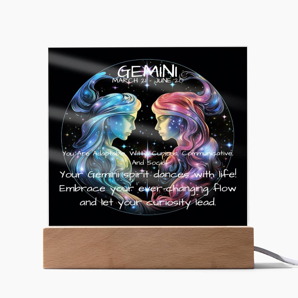 Gemini Zodiac SunSign PlaqueGemini Zodiac SunSign Plaque