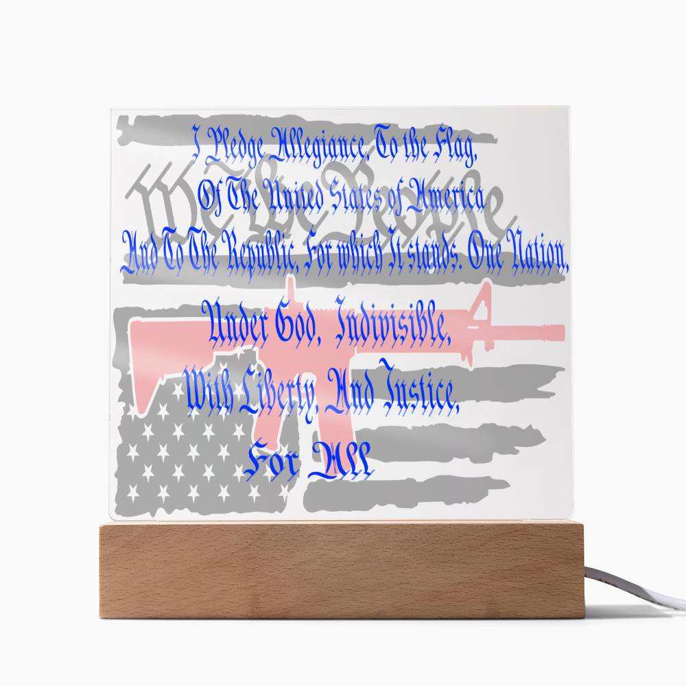 We The People: The Pledge of Allegiance  Acrylic PlaqueAlliegence Acrylic Plaque