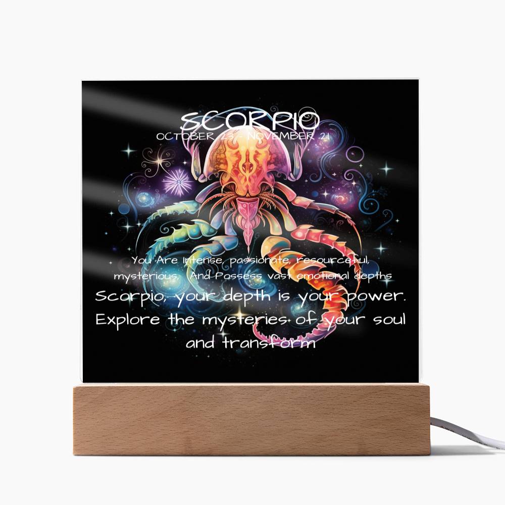 Scorpio Zodiac SunSign PlaqueScorpio Zodiac SunSign Plaque