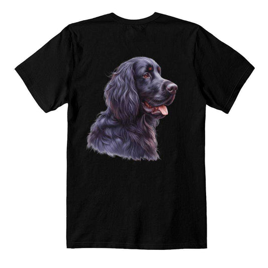 Black Cocker Spaniel Dog T Shirt Bella Canvas 3001 Jersey Tee Print OnShirt Bella Canvas 3001 Jersey Tee Print
