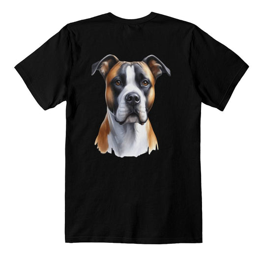 Pitbull Terrier Dog T Shirt Bella Canvas 3001 Jersey Tee Print On BackShirt Bella Canvas 3001 Jersey Tee Print