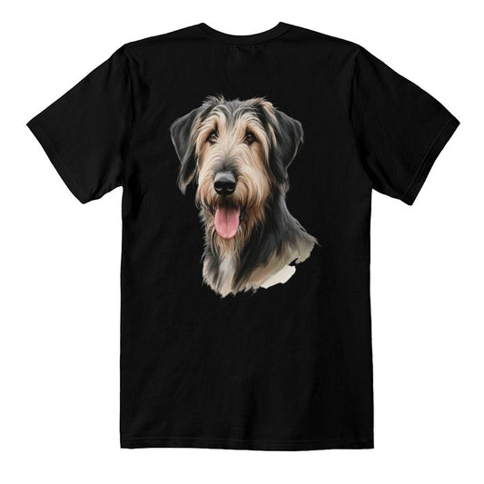 Irish Wolfhound Dog T Shirt Bella Canvas 3001 Jersey Tee Print On BackShirt Bella Canvas 3001 Jersey Tee Print