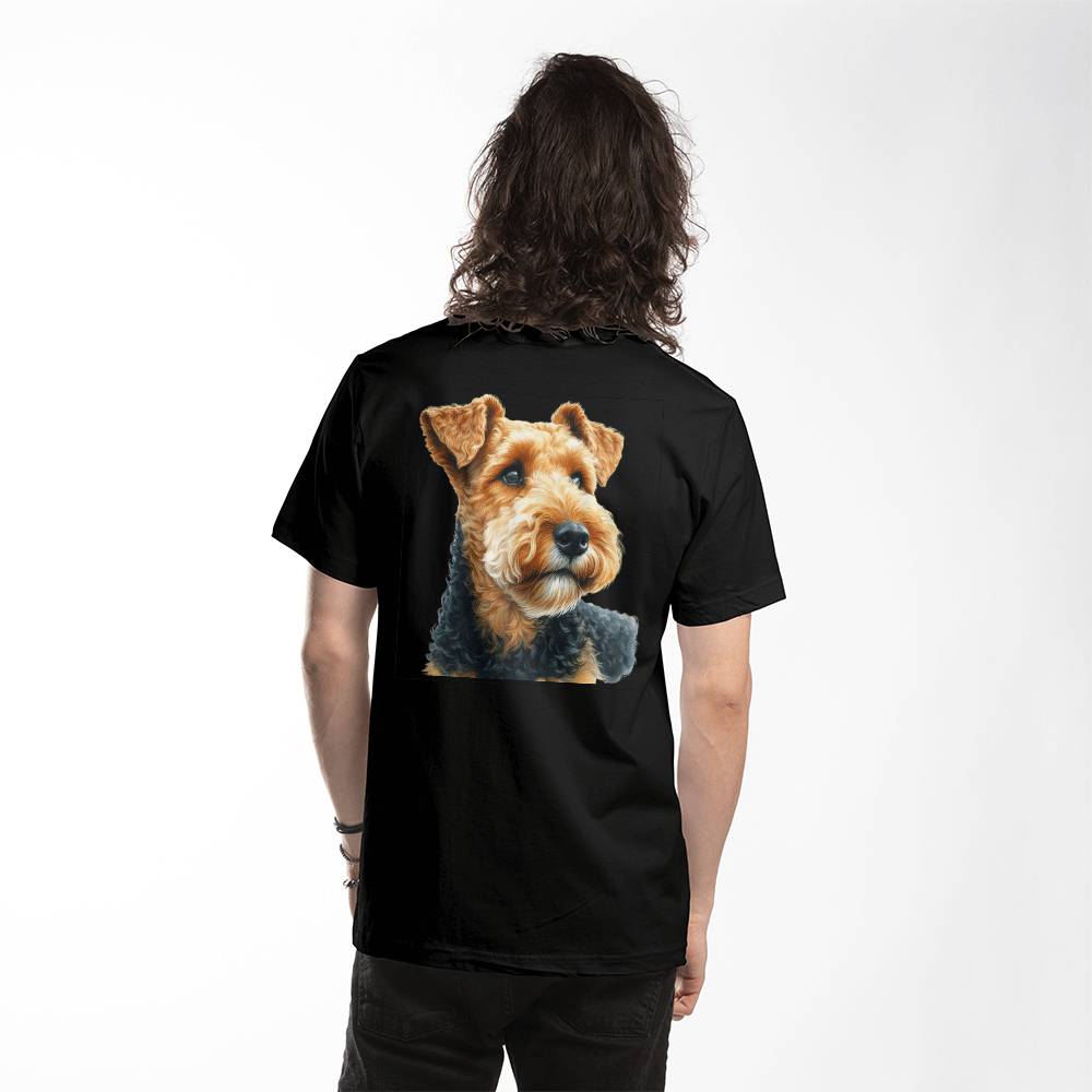 Welsh Terrier Dog T Shirt Bella Canvas 3001 Jersey Tee Print On BackShirt Bella Canvas 3001 Jersey Tee Print