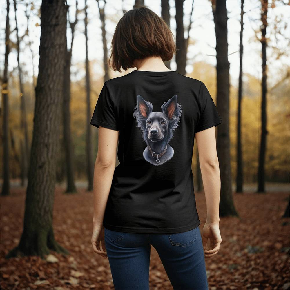 Chinese Crested Dog T Shirt Bella Canvas 3001 Jersey Tee Print On BackShirt Bella Canvas 3001 Jersey Tee Print
