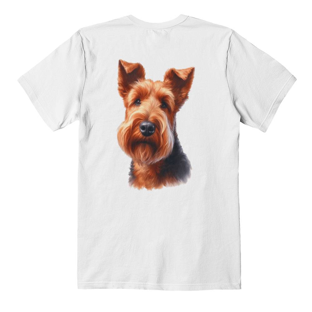 Irish Terrier Dog T Shirt Bella Canvas 3001 Jersey Tee Print On BackShirt Bella Canvas 3001 Jersey Tee Print